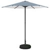 vidaXL Sodų skėtis su baze 230 x 230 cm Poliesteris Stačiakampio