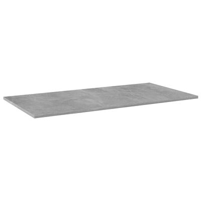 vidaXL Knygų lentynos plokštės, 8vnt., betono pilkos, 80x30x1,5cm, MDP