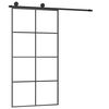 vidaXL Stumdomos durys su įrangos rinkiniu, 102,5x205cm, ESG/aliuminis