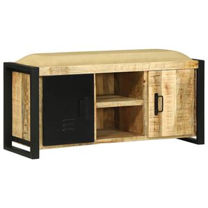 vidaXL Sėdėjimo spintelė Ruda 100 x 35 x 50 cm Mango medienos masyvas
