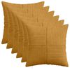 vidaXL Pagalvėlės užvalkalas 6 pcs ALMELO Geltona 40 x 40 cm mančester