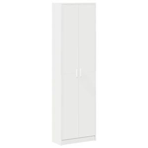 vidaXL Spinta Balta 55 x 25 x 189 cm Apdirbta mediena