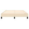 vidaXL Lovos rėmas su spyruoklėmis, kreminės spalvos, 140x200cm, audinys