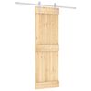 vidaXL Slankios durys 70 x 210 cm Natūrali ir Balta