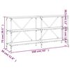 vidaXL Konsolinis staliukas, ąžuolo, 160x30x75cm, mediena/geležis