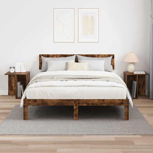 vidaXL Žurnalinis staliukas 2 pcs Rūkyta ąžuolas 37 x 32 x 40 cm