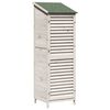 vidaXL Sodo Sandėlys Balta 59 x 56 x 176 cm Kietasis pu&scaron;inis medis