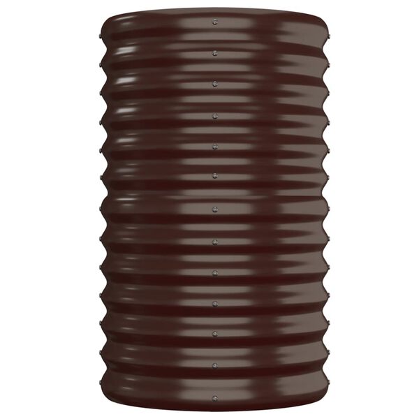 vidaXL Aukštas sodo lovelis, rudas, 152x40x68cm, cinkuotas plienas