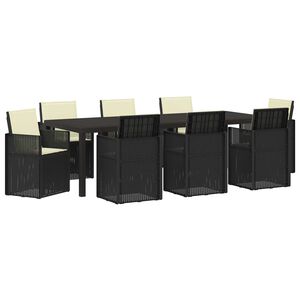 vidaXL Sodo valgomojo komplektas 9 vnt. Antracito ir kreminė PP