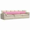 vidaXL Sofa Pagalvės 2 pcs Rožinė 200 x 40 cm audinys