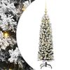 vidaXL Dirbtinė Kalėdų eglutė Žalia 150 cm PVC, plienas ir plastikas