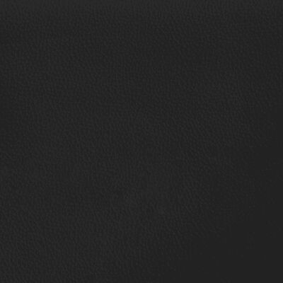 vidaXL Lova su spyruoklėmis ir čiužiniu, juoda,100x200cm, dirbtinė oda