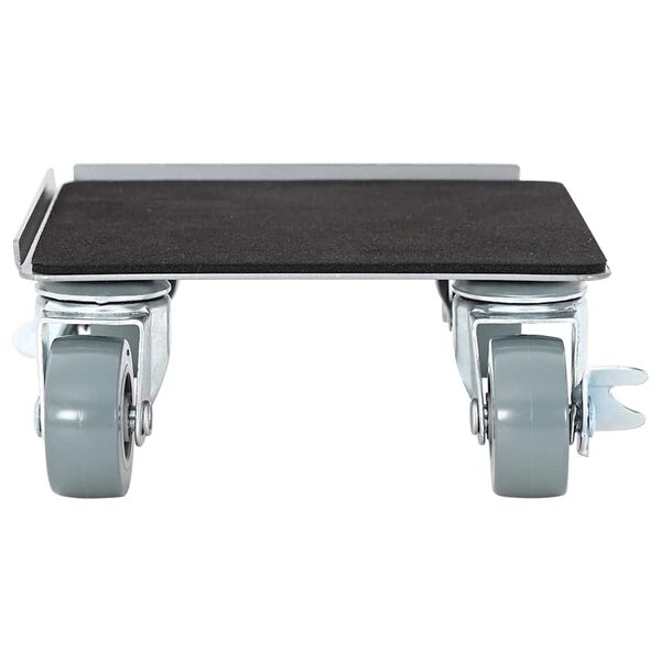 vidaXL Baldų ratukai, 4 vnt. su keltuvu, 13,5x13,5x6 cm, plienas, 1300 kg