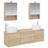 vidaXL Vonios baldų rinkinys 5 pcs Sonoma ąžuolas