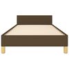 vidaXL Lovos rėmas be čiužinio, tamsiai rudas, 100x200cm, audinys