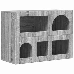 vidaXL Kabalas ELST Pilkas Sonoma 80.5 x 35 x 59 cm Apdirbta mediena