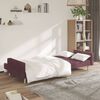 vidaXL Dvivietė sofa-lova, violetinės spalvos, audinys