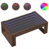 vidaXL Kavos staliukas su Infinity LED lemputėmis, rudas, 90x53x30cm