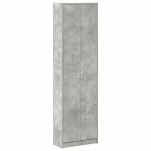 vidaXL Spinta Betono pilka 55 x 25 x 189 cm Apdirbta mediena