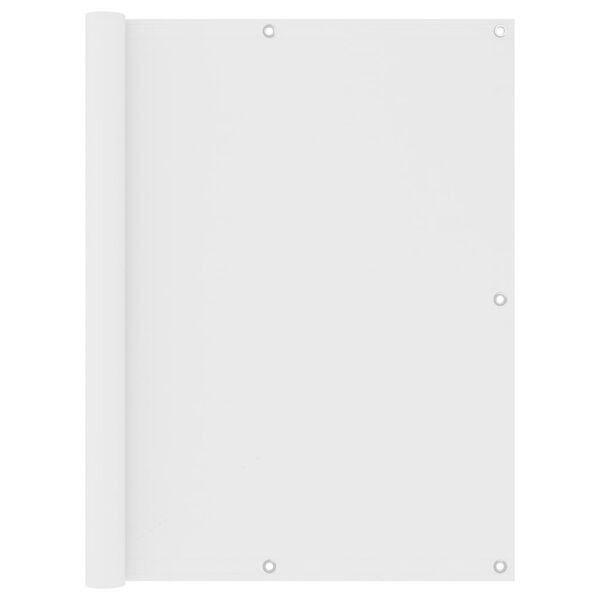 vidaXL Balkono pertvara, baltos spalvos, 120x400cm, oksfordo audinys