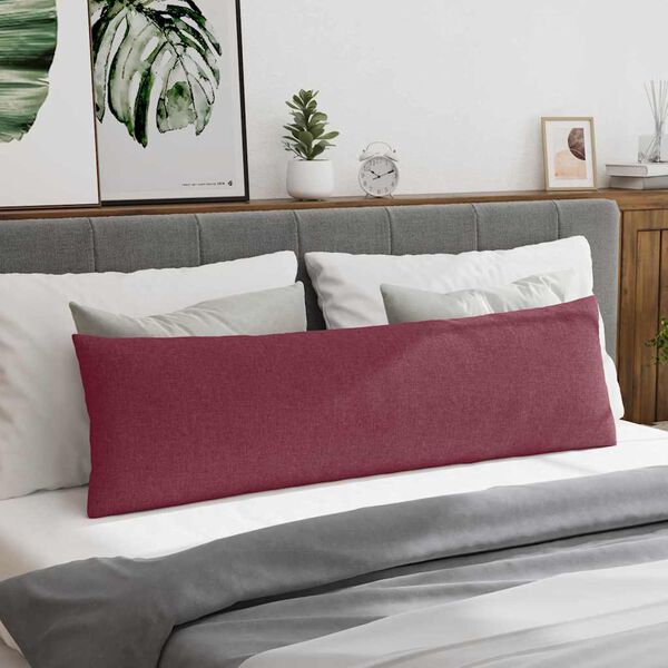 vidaXL Sofa Pagalvės 2 pcs Vyno raudona 145 x 40 cm audinys