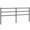 vidaXL Metalinis pakaitinis galvūgalis, juodos spalvos, 180cm