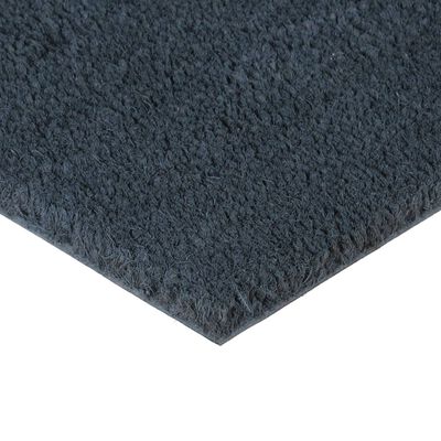 vidaXL Durų kilimėlis, tamsiai pilkas, 60x90cm, kokoso pluoštas