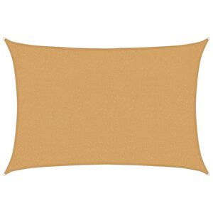 vidaXL Burė nuo saulės, smėlio, 2x3m, HDPE, 160g/m&sup2;, stačiakampė