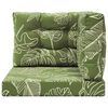 vidaXL Lauko sofa pagalvėlė 3 pcs Lapų dizainas Poliesteris