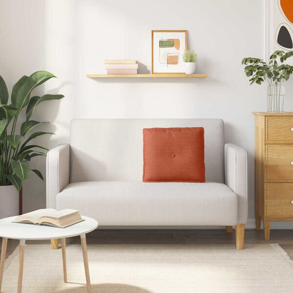 vidaXL Apsaugos Pagalvė Raudona oranžinė 50 x 45 cm Kordūrinis audinys