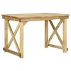 vidaXL Sodo stalas, 110x79x75cm, impregnuota pu&scaron;ies mediena