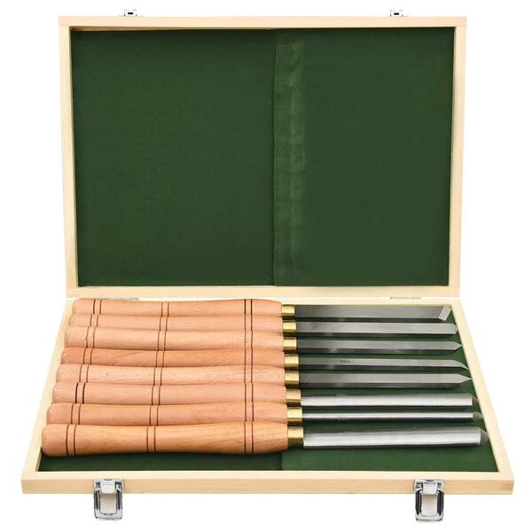 vidaXL Tekinimo įrankių rinkinys, 8 dalių, HSS