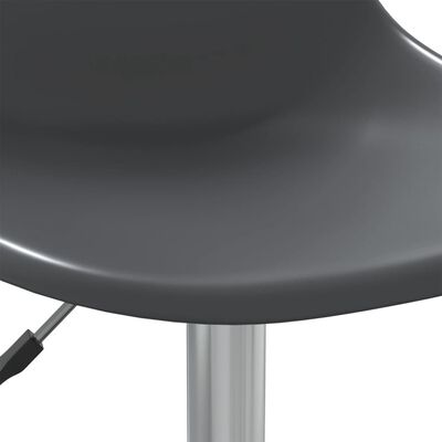 vidaXL Pasukamos valgomojo kėdės, 2vnt., šviesiai pilkos spalvos, PP