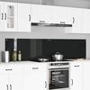 vidaXL Virtuvės užpakalinė plokštė 2 pcs Juoda 110 x 50 cm