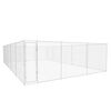 vidaXL Lauko voljeras &scaron;unims, 950x570x185 cm, galvanizuotas plienas