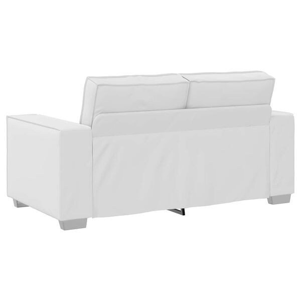 vidaXL Sofa Balta 160 x 80 x 84 cm audinys