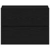 vidaXL &Scaron;alia lovos spintelė 2 pcs Juodas ąžuolas 40 x 30 x 30 cm