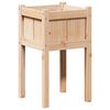 vidaXL Sodo vazonas Gamta 40 x 40 x 70 cm Kietos pu&scaron;ies mediena