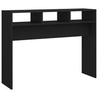 vidaXL Konsolinis staliukas, juodos spalvos, 105x30x80cm, MDP