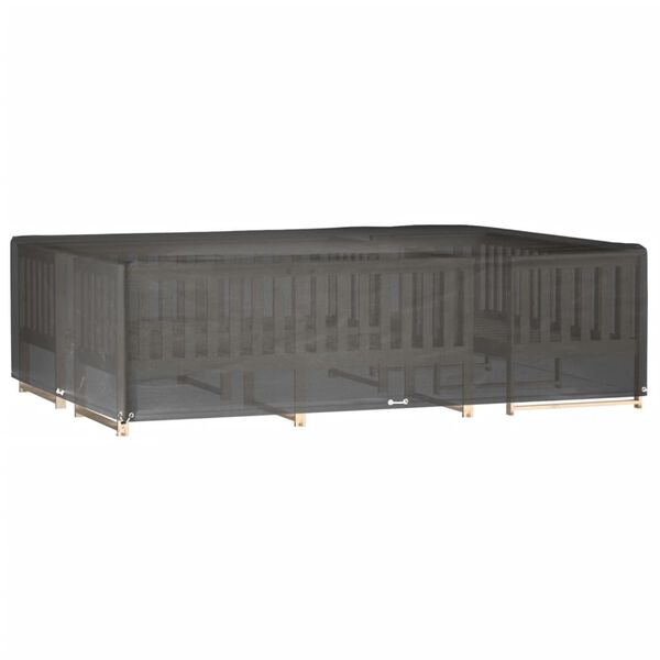 vidaXL Sodo baldų uždangalas, 300x200x75cm, 16 kilpučių, stačiakampis