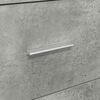 vidaXL Kabalas su stalčių Betono pilka 38 x 34 x 75 cm