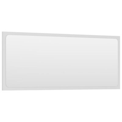 vidaXL Vonios kambario veidrodis, baltos spalvos, 90x1,5x37cm, MDP