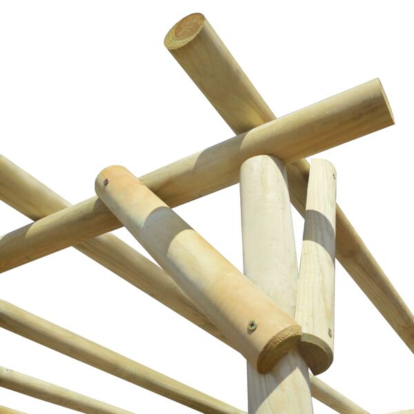 vidaXL Sodo pergolė, 2x2x2 m, impregnuota pu&scaron;ies mediena