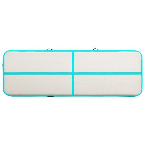 vidaXL Pripučiamas gimnastikos kilimėlis, žalias, 300x100x20cm, PVC