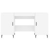 vidaXL Ra&scaron;omasis stalas, baltos spalvos, 140x50x75cm, apdirbta mediena