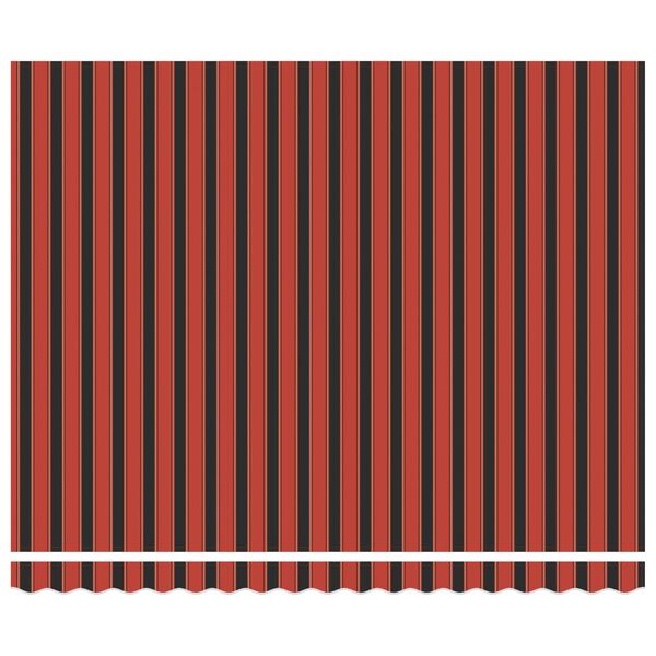 vidaXL I&scaron;traukiama markizė Oranžinis ir Juodas 400 &times; 300 cm