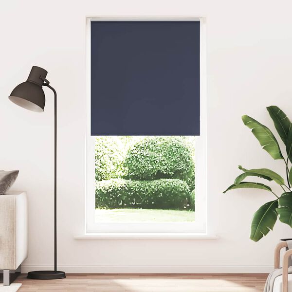 vidaXL roletas tamsiai mėlynos 100x230 cm audinio plotis 95,7 cm