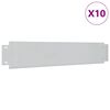 vidaXL Vejos tvorelių komplektas, 10vnt, cinkuotas plienas, 100x20cm