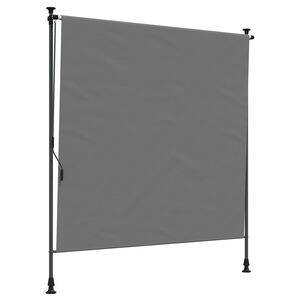 vidaXL Lauko Ritininė Žaliuzė &Scaron;viesiai pilka 120 x 270 cm