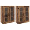 vidaXL Sieniniai spintelės 2 vnt. Sena mediena 69,5 x 34 x 90 cm
